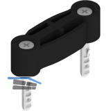 HELM 316 S Bodenf�hrung spielfrei Kunststoff verstellbar