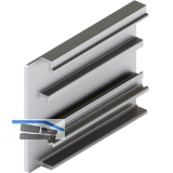 HAWA-Junior 80/100 B Abdeckkappe Clipblende 53 mm links silber