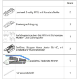 HAWA Junior 100/Z Beschlagset Holz SoftStop (30237)