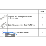 HAWA Junior 100/B Grundbeschlagset Holz ohne Laufwerk