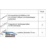 HAWA Junior 100/B Beschlagset Holz SoftMove (30228)