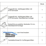 HAWA Junior 100/B-Pocket Grundbeschlagset Holz ohne Laufwerk (30154)