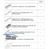 HAWA Junior 100/B-Pocket Beschlagset Holz SoftStop Federpuffer (30250)