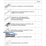 HAWA Junior 100/B-Pocket Beschlagset Holz SoftStop Federpuffer +20 mm (30261)