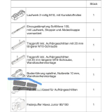 HAWA Junior 100/B-Pocket Beschlagset Holz SoftMove Federpuffer +20 mm (30265)