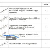 HAWA Junior 100/B-Pocket Beschlagset Holz SoftMove +20 mm (30266)