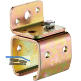 Wandbefestigungsmuffe HELM 301, Loch � 11 mm, M8 x 16, Stahl verzinkt, gelb