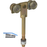 Rollapparat HELM 320L zweipaarig mit Drehlager, Stahl verzinkt, gelb