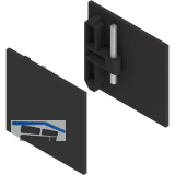 HELM GT-L Abdeckkappen-Set Aluminium schwarz matt