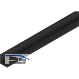 SOLIDO/HELM Blende zu Anschlagschiene L=2500 mm auf Ma� schwarz matt