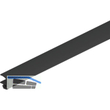 SOLIDO/HELM Gummidichtung zu Anschlagkasten f�r Holzt�ren auf Ma� Gummi schwarz