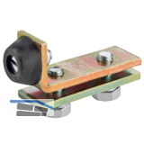 Schienenstopper HELM 1400 P Stahl verzinkt gelb