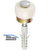 F�hrungsrolle HELM 459 D�, Kunststoff wei�/U-Scheiben Stahl verzinkt, gelb