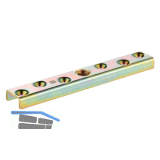 Anschraubflansche HELM 593, Stahl verzinkt, gelb