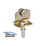 Rollapparat HELM 590 einpaarig, Stahl verzinkt, gelb