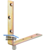 F�hrungsrolle HELM 549, Stahl verzinkt, gelb