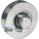 IBFM Schiebetorrolle 360 mit Kugellager, � 80mm, V-Nut, Stahl verzinkt