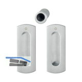 HOPPE Schiebet�rmuschel Set M463 - BL, Messing verchromt satiniert