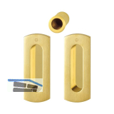 HOPPE Schiebet�rmuschel Set M463 - BL. Messing messingfarben satiniert/poliert