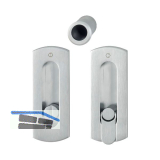 HOPPE Schiebet�rmuschel Set M463 - WC, Messing verchromt satiniert