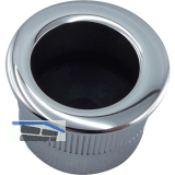 MARCHESI Stirnziehgriff Einlassma� � 25 mm, Aluminium verchromt