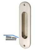 MARCHESI Schiebet�rmuschel oval 38 x 152 mm Messing vernickelt matt PVD