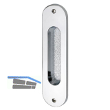 MARCHESI Schiebet�rmuschel oval 38 x 152 mm Messing verchromt