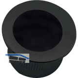 MARCHESI Stirnziehgriff Einlassma� � 25 mm, Aluminium schwarz matt