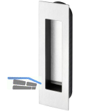 MARCHESI Schiebet�rmuschel eckig 155 x 45 x 2 mm, Edelstahl matt