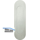 FSB Schiebet�rmuschel 42 4250 oval geschlossen, Edelstahl matt