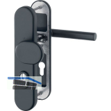 Sicherheits-Wechselgarnitur AMSTERDAM, PZ88, RC3, T�rst�rke 42-52 mm, schwarz