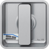 FSB Schiebet�rmuschel 42 4263 eckig, Edelstahl matt