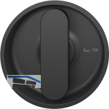 FSB Schiebet�rmuschel 42 4264 rund, Aluminium schwarz matt