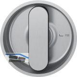 FSB Schiebet�rmuschel 42 4264 rund , Edelstahl matt