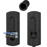 HOPPE Schiebet�rmuschel Set M463 - WC, Messing schwarz satiniert