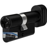 WINKHAUS Knaufzylinder key Tec N-Tra, verschiedensperrend, 75/K75 schwarz
