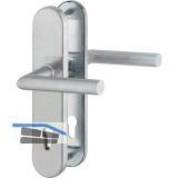 SH-Dr�ckergarnitur AMSTERDAM Langschild PZ88, RC2, ohne Kernziehschutz,Edelstahl