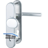 Sicherheits-Wechselgarnitur AMSTERDAM, PZ88, RC2, silber eloxiert