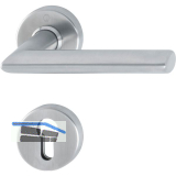 SH-Dr�ckerhalbgt. STOCKHOLM-zu SH-Knopflangschild, PZ, Edelstahl matt