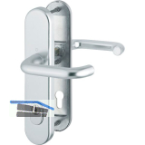 SH-Dr�ckergarnitur PARIS-auf Schild PZ88, SST, mit Kzs., TS37-47, silber