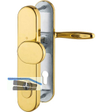 Sicherheits-Wechselgarnitur VERONA mit Kernziehschutz, PZ 88,RC2,Messing poliert