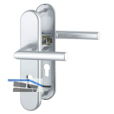 SH-Dr�ckergarnitur AMSTERDAM - auf Schild PZ92, 67-77, ohne KZS, silber