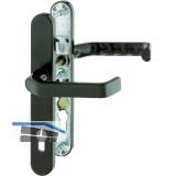 Dr�ckergarnitur LIVERPOOL - Schmalschild PZ, wahlweise, Alu braun elox