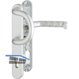 Wechselgarnitur LIVERPOOL - Schmalschild PZ wahlweise, silber elox