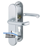 SH-Dr�ckergarnitur PARIS-auf Schild PZ72, 37-47, ohne Kzs., silber elox