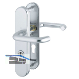 SH-Dr�ckergarnitur PARIS-auf Schild PZ72, 37-47, mit Kzs., silber elox