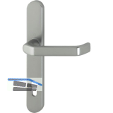 Schmalschild - Halbgarnitur LIVERPOOL - (Innen) PZ92, 8x50, silber eloxiert