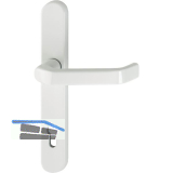 Schmalschild - Halbgarnitur LIVERPOOL - (Innen) PZ92, 8x50, wei� RAL 9016