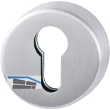 HOPPE Zylinderrosette innen rund PZ, Edelstahl matt