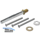 HOPPE Befestigungsset zu Wechselgarnituren, T�rst�rke 97 - 102 mm